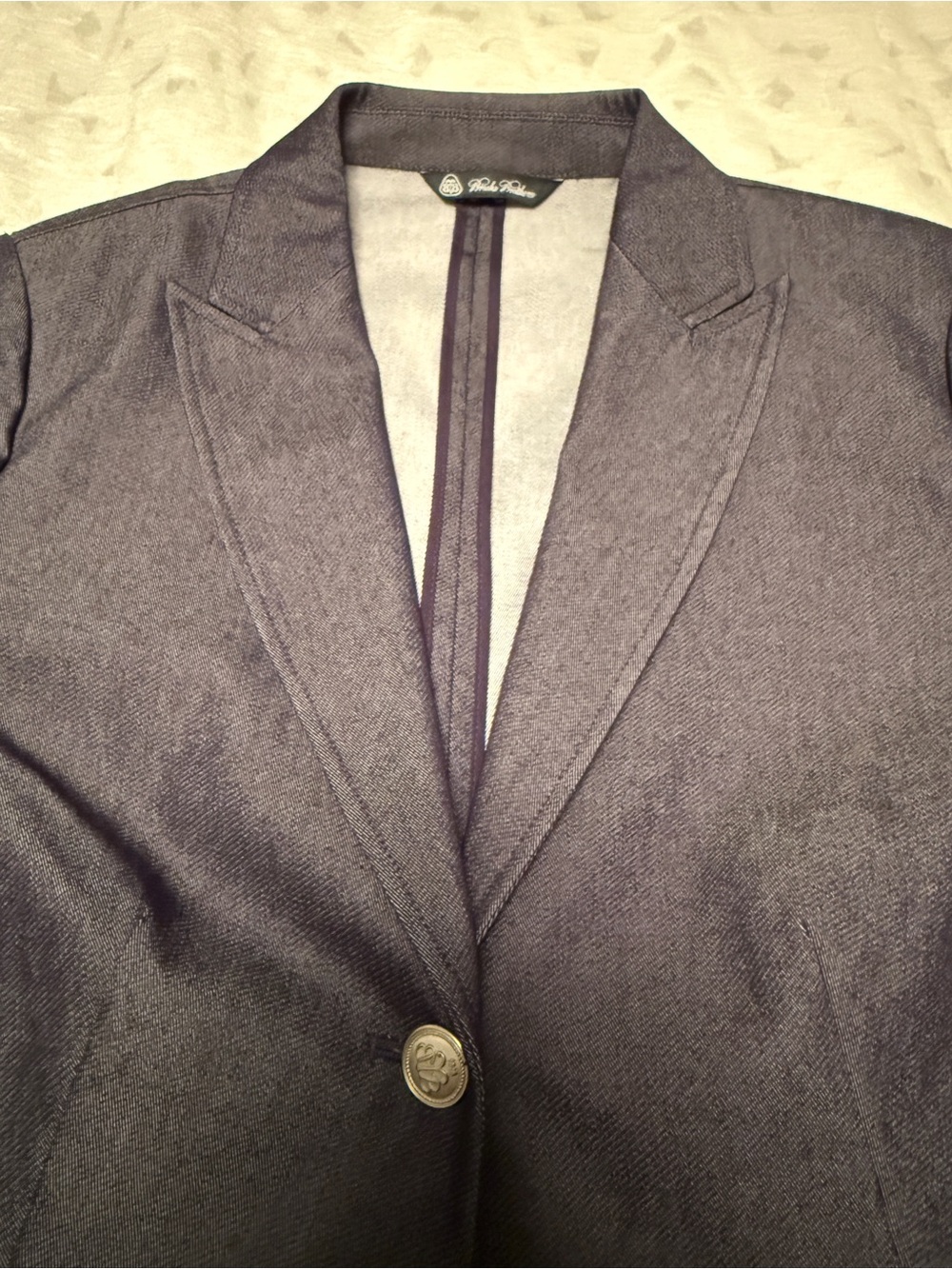 Like New, Textured Brooks Brothers Women's Blazer Jacket - Dark Grey - Picture 3 of 9